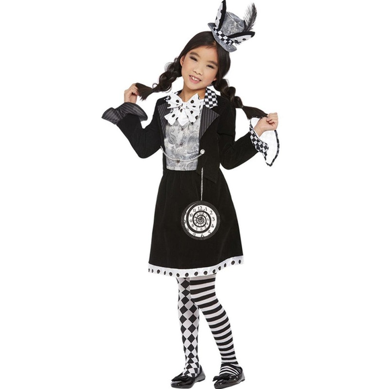 Dark Mad Hatter Girls Costume