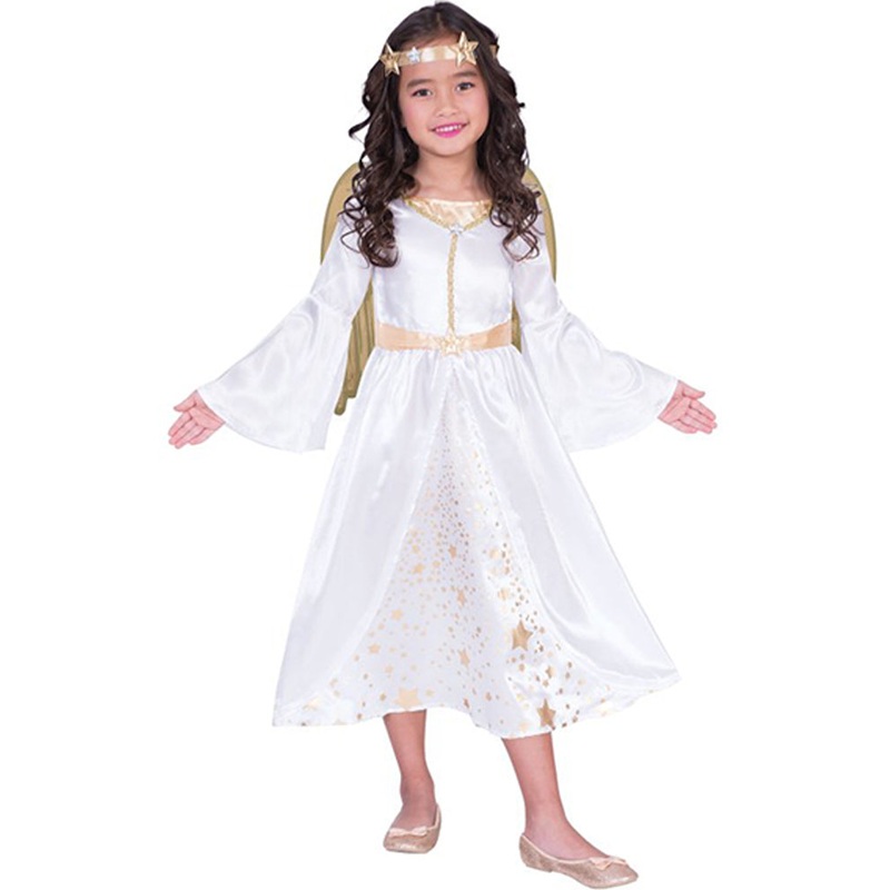 Golden Angel Girls Christmas Costume