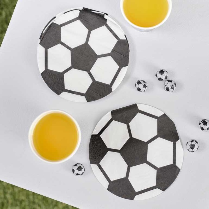 Kick Off Party Football Shaped Napkins