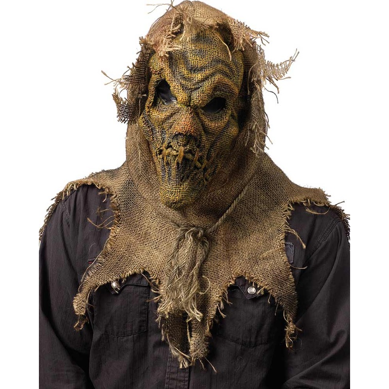 Natural Burlap Look Scarecrow Mask