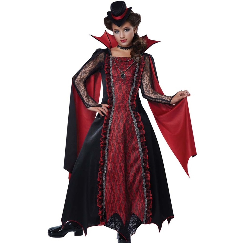 Victorian Vampira Girls Costume