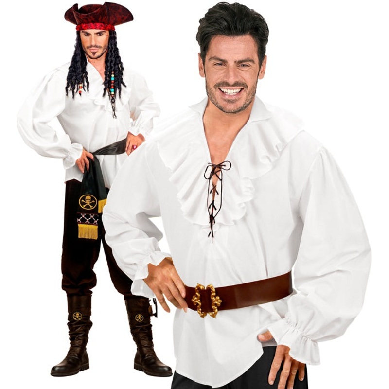White Pirate Mens Shirt