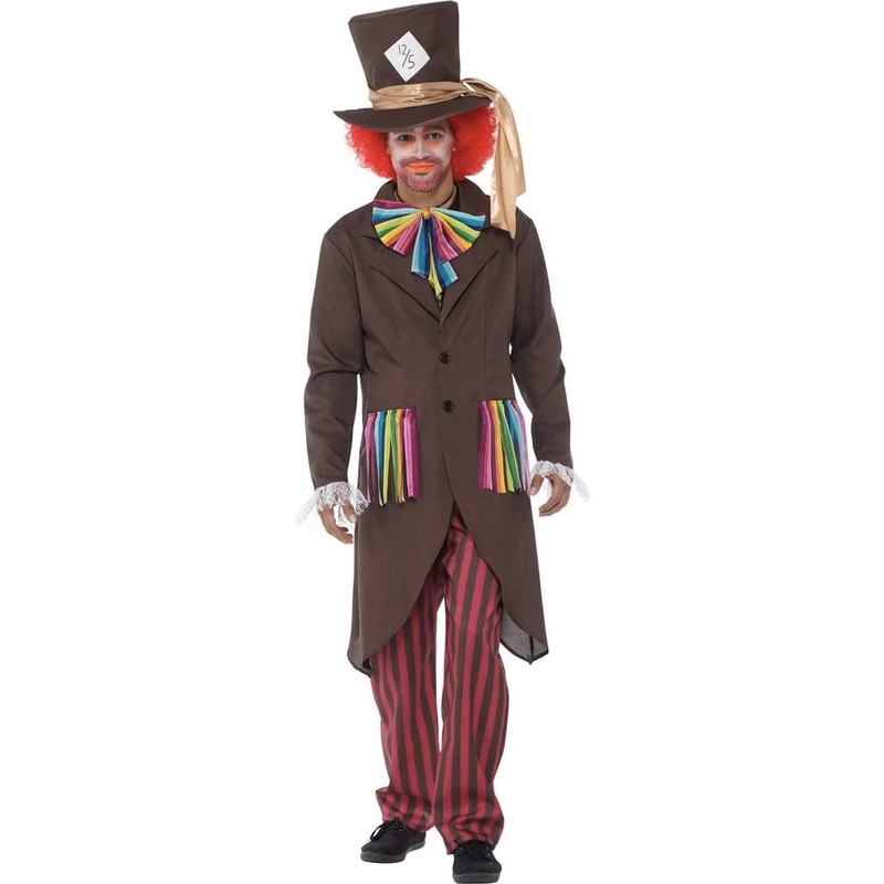 Colourful Mad Hatter Mens Costume