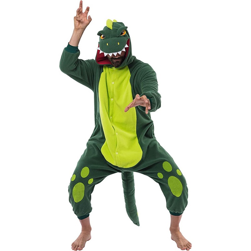 Green Dinosaur Adult Costume