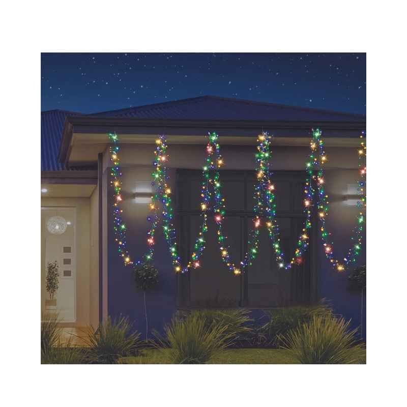 Multi-Coloured 720 Piece LED Cluster Lights 10.4m