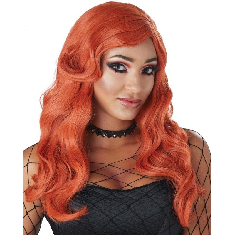 Siren Long Wavy Auburn Wig