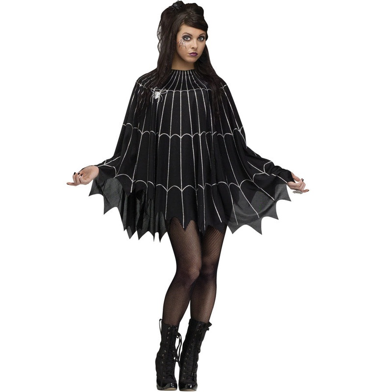 Spider Web Womens Poncho