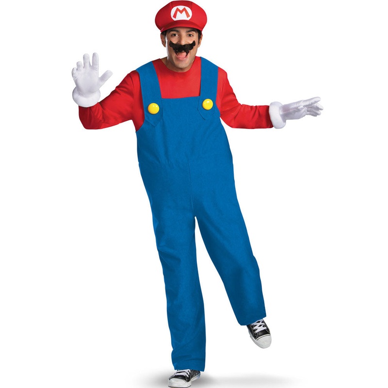 Super Mario Brothers Mario Deluxe Mens Costume