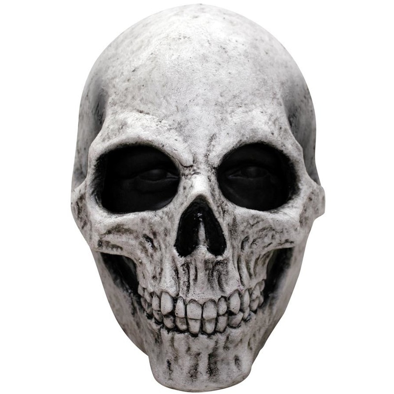 White Skull Halloween Deluxe Halloween Mask