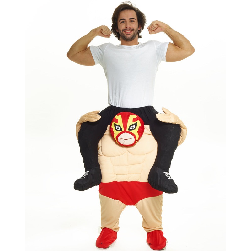 Wrestler Piggyback Mens Costume