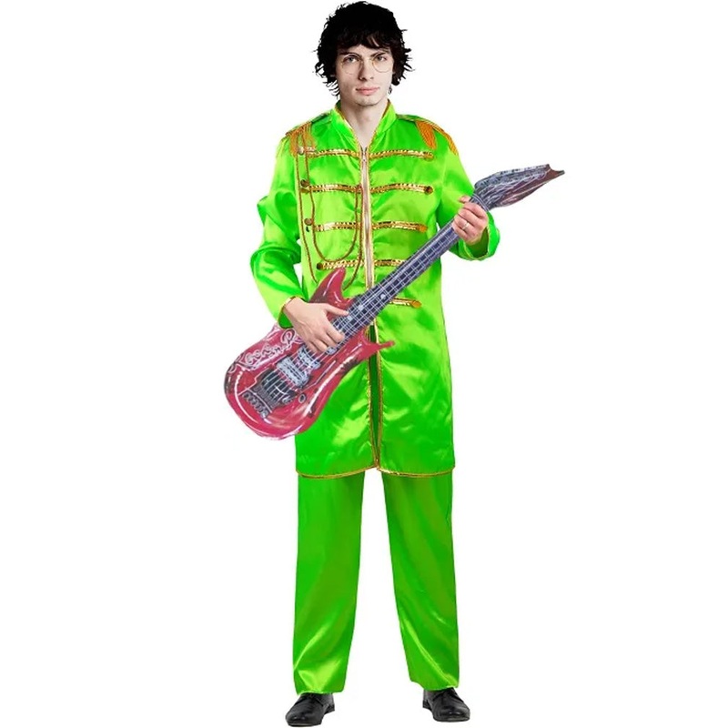 1960s Band Green Mens Costume