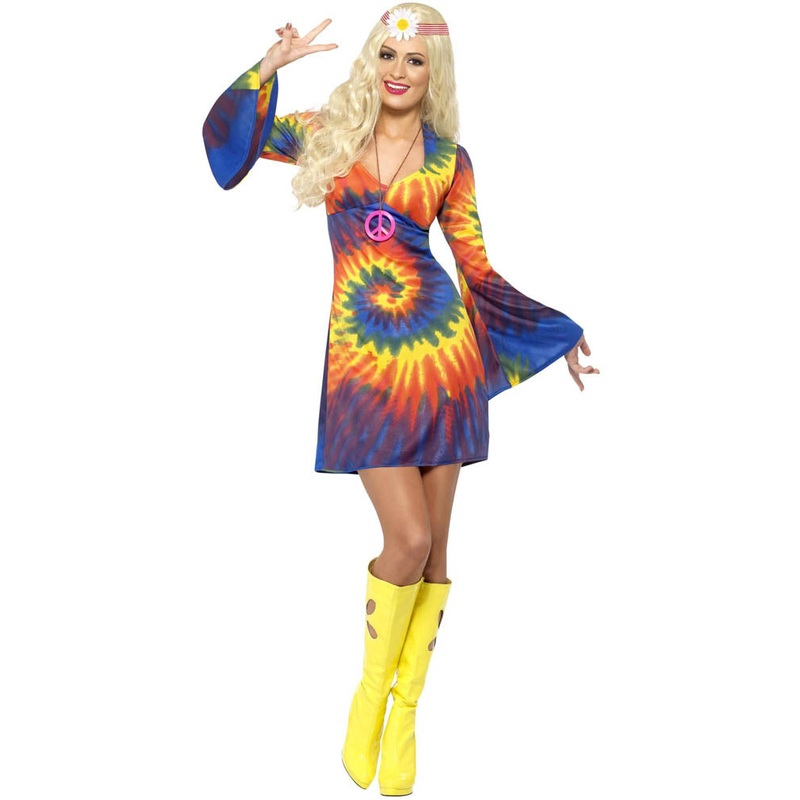 60s Tie Dye Womens Costume