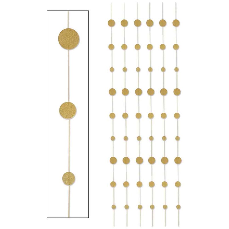 70s Gold Dot Stringers 1.8m Pack of 6