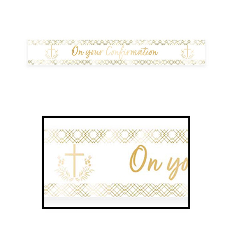 Botanical Celebration On your Confirmation Foil Banner