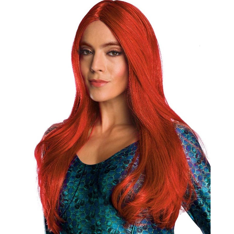 DC Aquaman Mera Long Red Wig