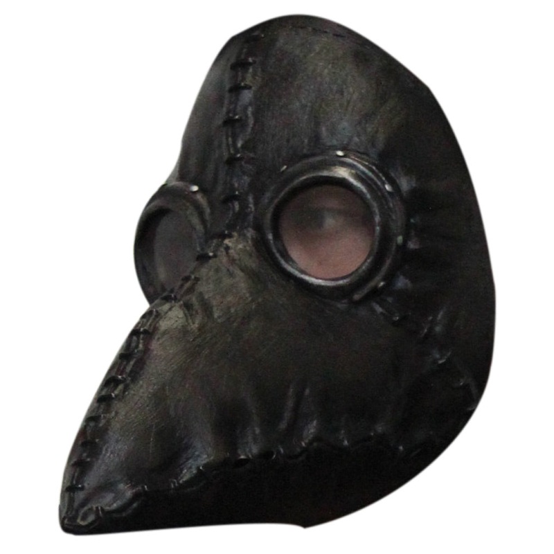 Plague Doctor Black Deluxe Mask