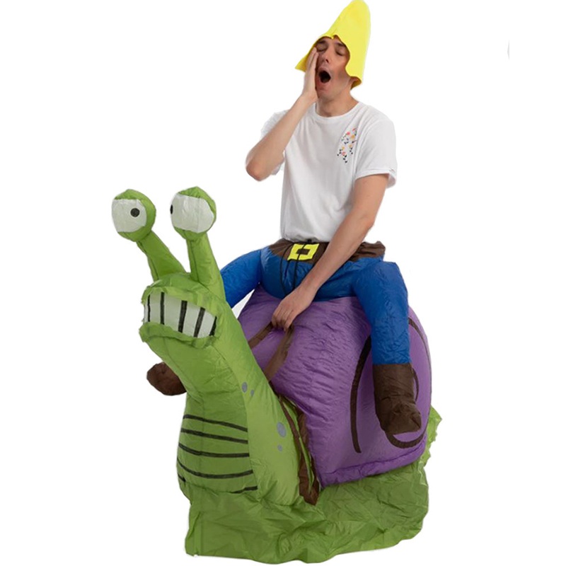 Riding A Snail Inflatable Adult Costume