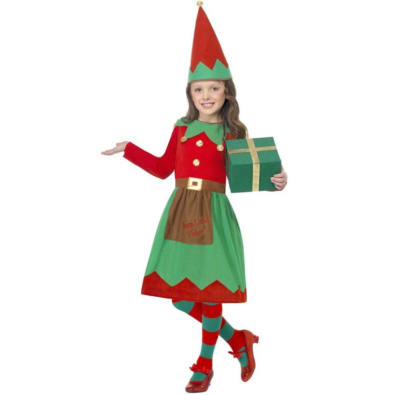 Santas Little Helper Girls Christmas Costume