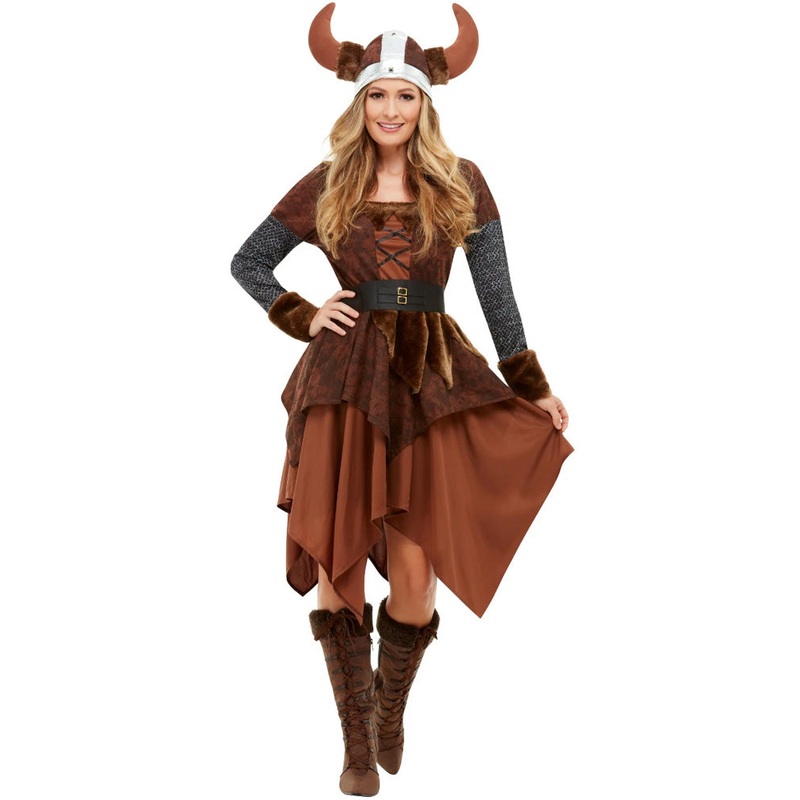 Viking Barbarian Queen Deluxe Womens Costume