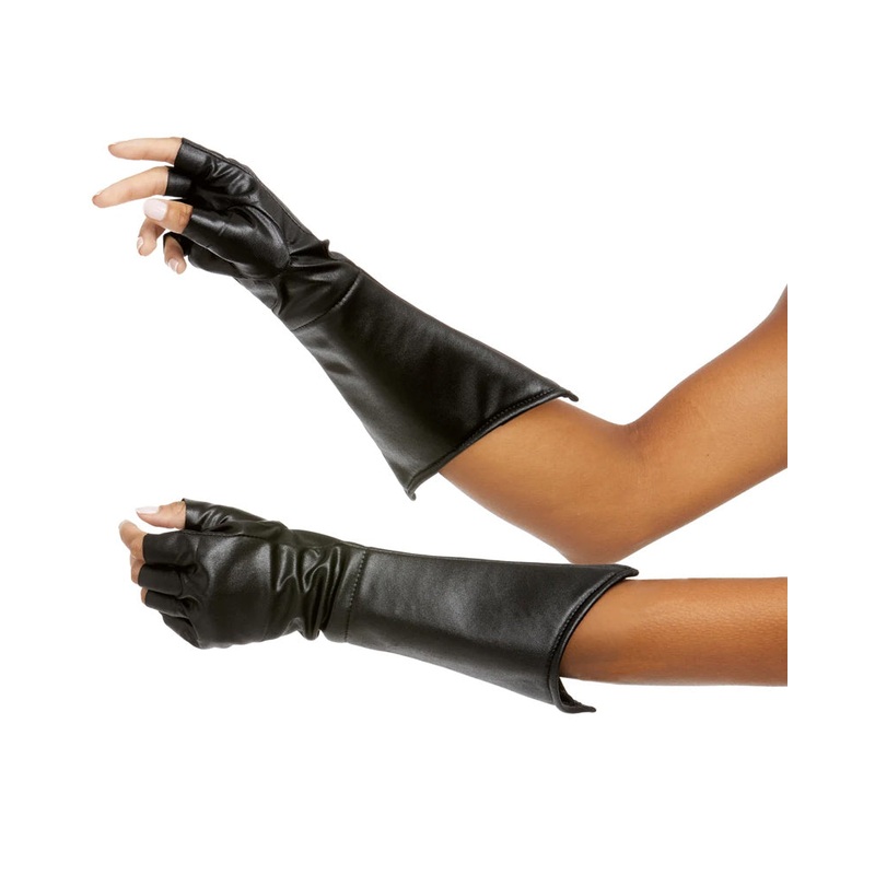 Black Gauntlet Gloves