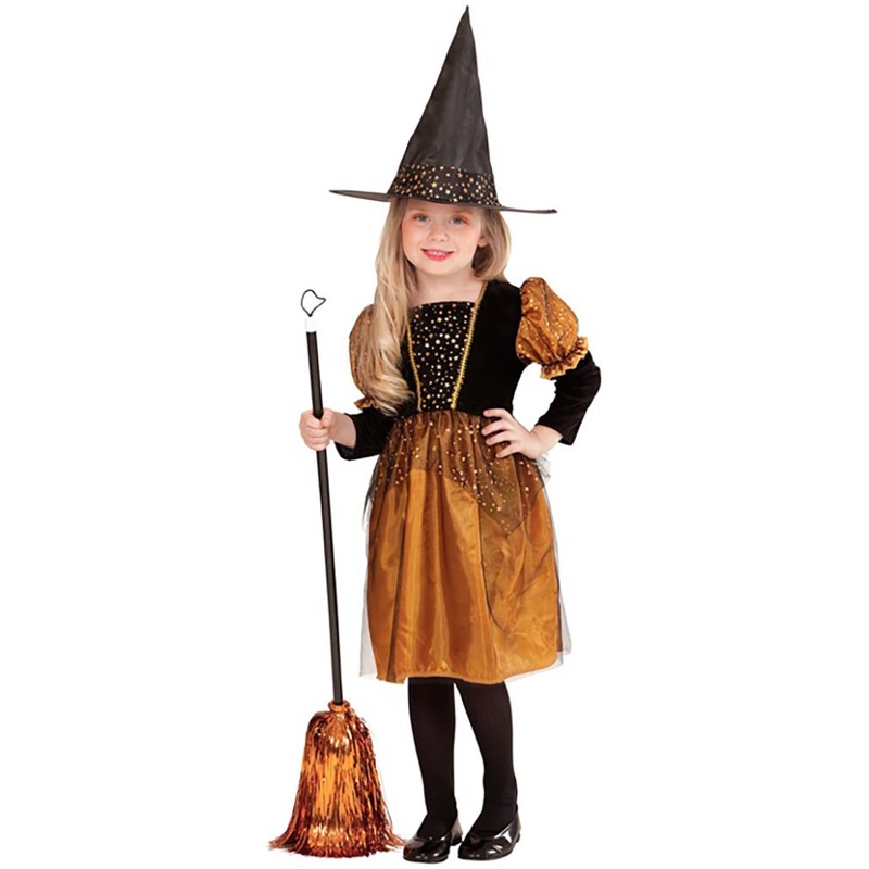 Orange Witch Toddler Girls Costume