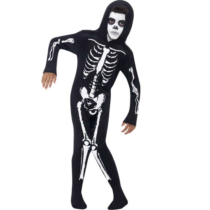 Skeleton Onesie Kids Costume