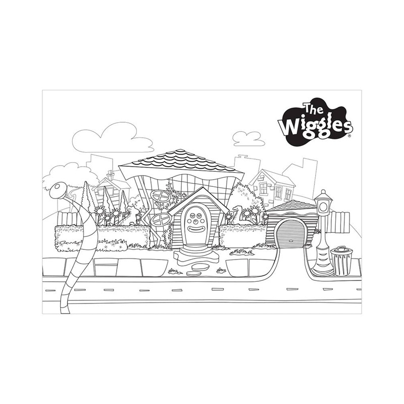 The Wiggles Party Colour Me Placemats Pack of 8