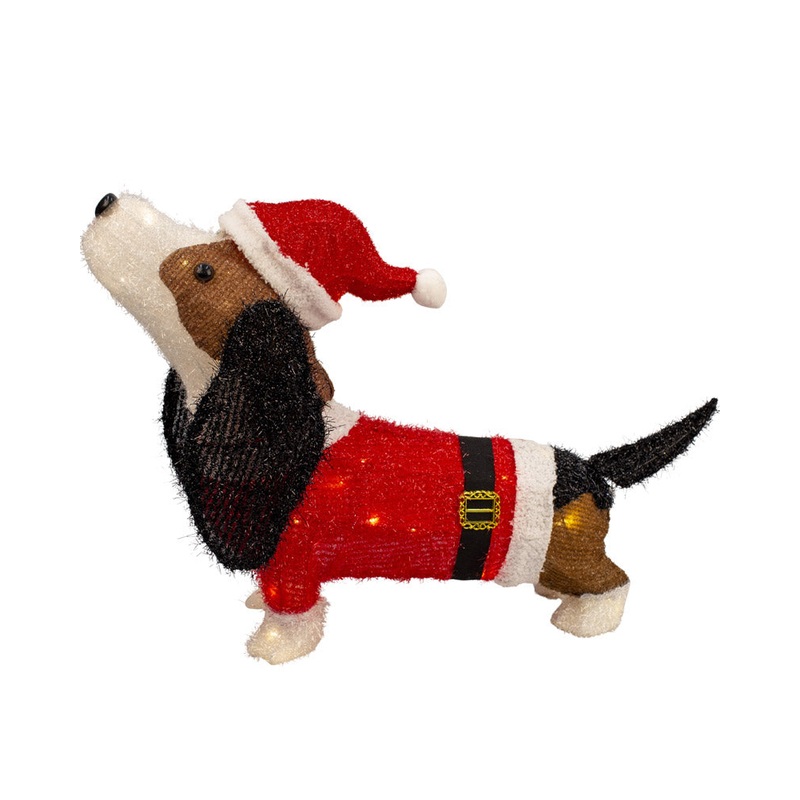 Dog Santa Suit Christmas LED Tinsel 65cm