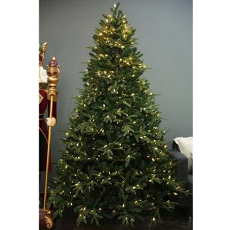 Fraser Fir Tree With 1788 Tips and 500 Warm White Christmas LED Lights 2.1m