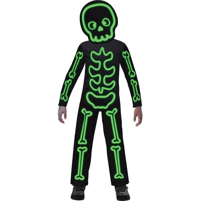 Glow in the Dark Stick Skeleton Kids Costume