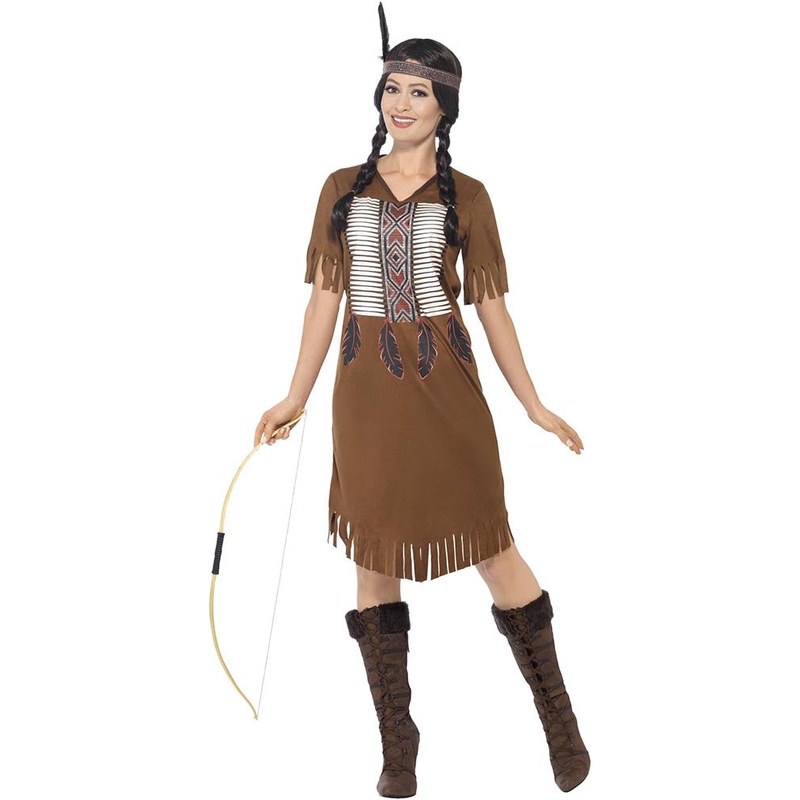 Native Inspired Warrior Princess Womens Costume