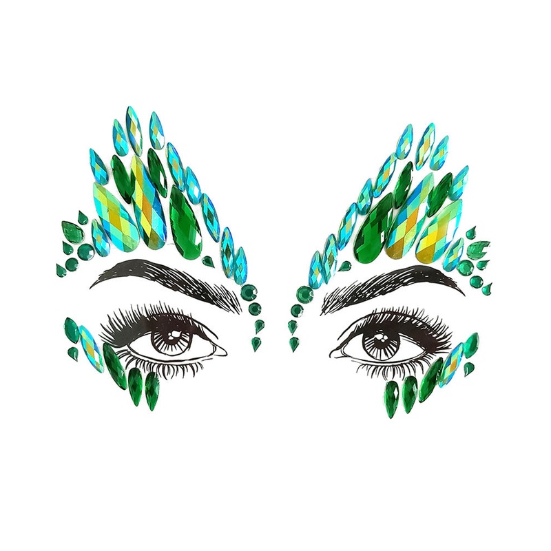 Poison Ivy Face Jewels