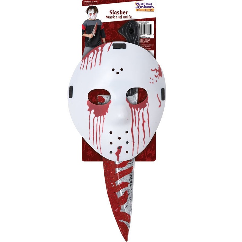 Slasher Hockey Mask and Knife