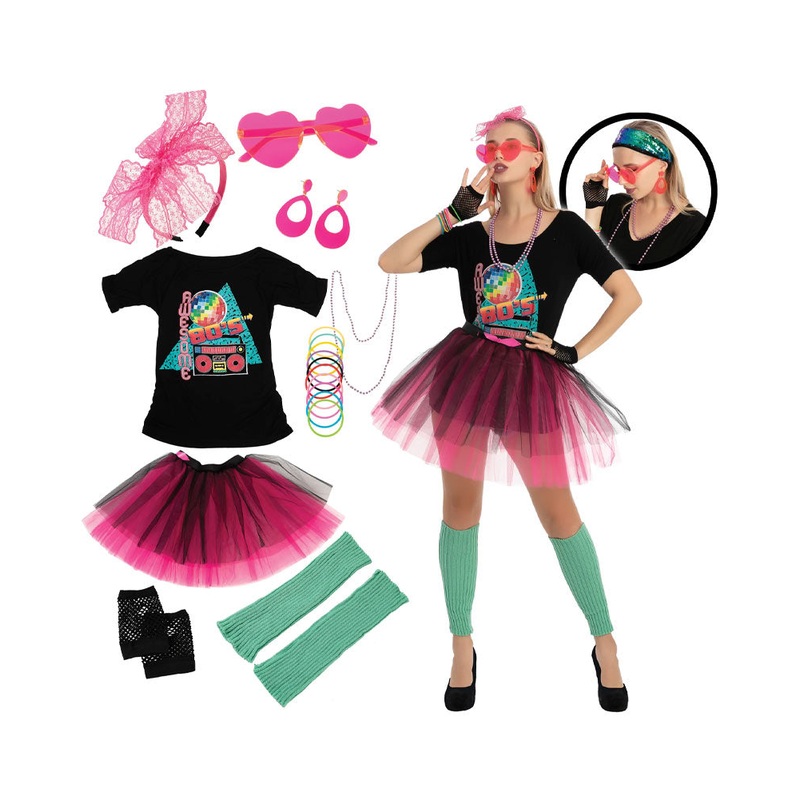 80s to the Max Complete Womens Costume