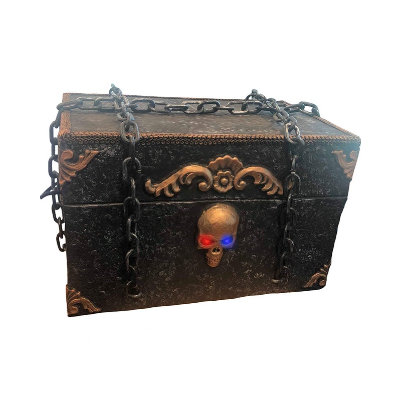 Animated Light Up Demon Box Prop 45cm