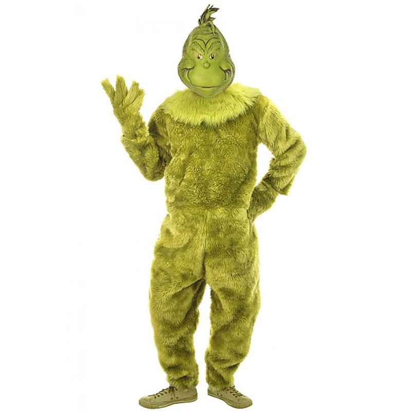 Dr Seuss The Grinch Premium Jumpsuit Mens Christmas Costume