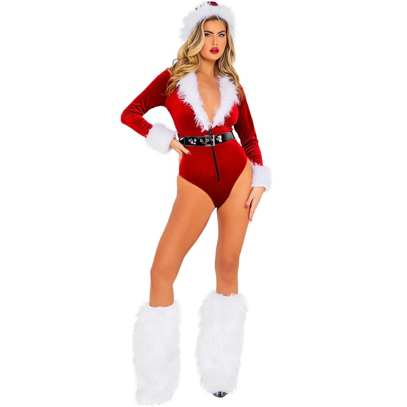 Joyful Santa Womens Christmas Costume