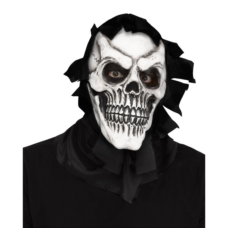 Skull Reaper Mask with Shroud