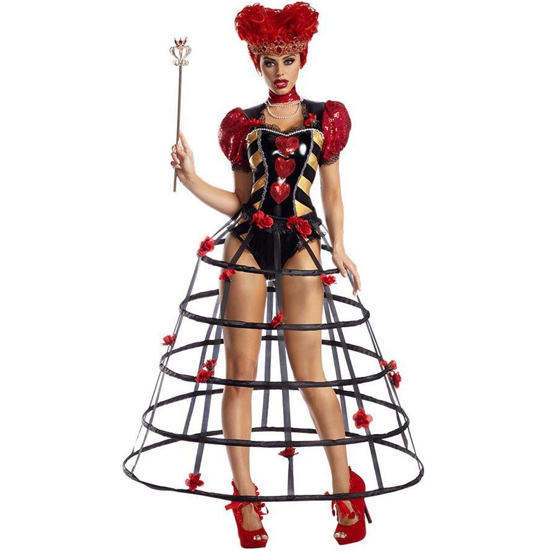Caged Heart Queen Womens Costume