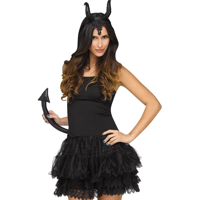 Evil Queen Headband and Tail Set