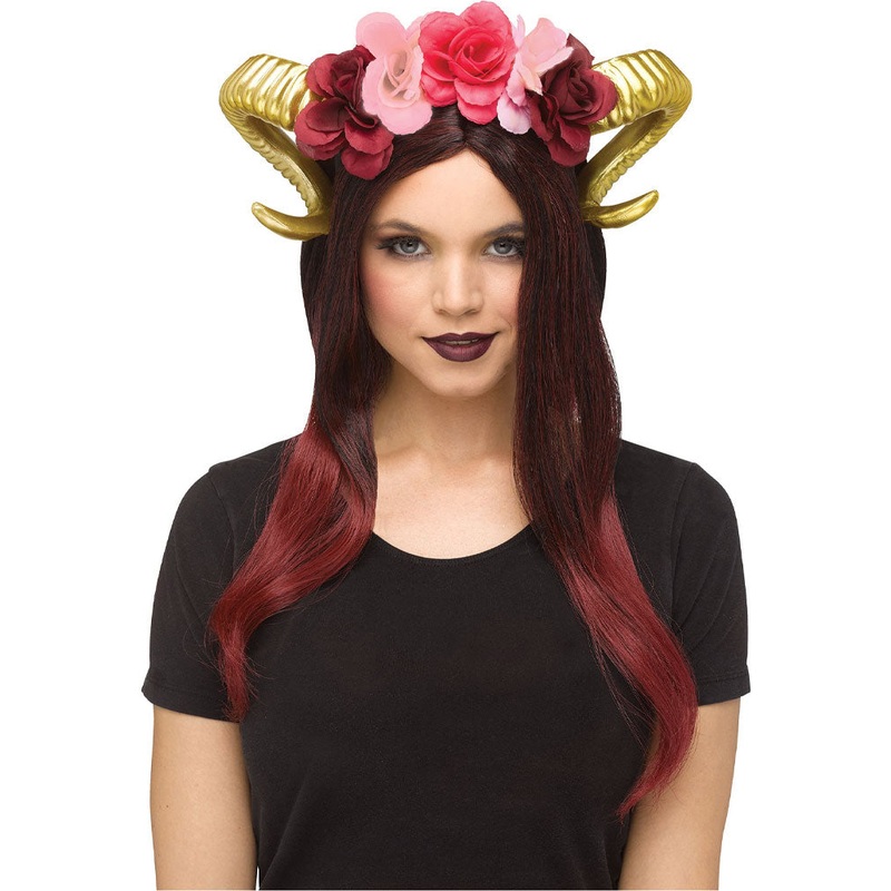 Horn Flower Gold Headpiece