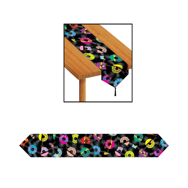 50s Printed Rock n Roll Table Runner