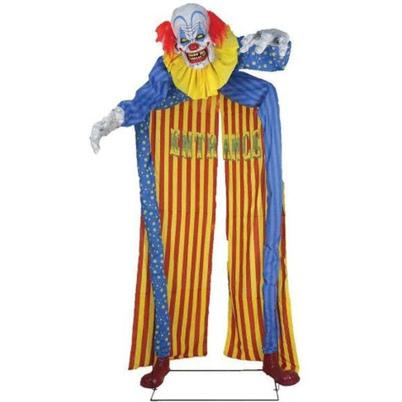 Animated Looming Clown Archway Prop 3m (US PLUG)