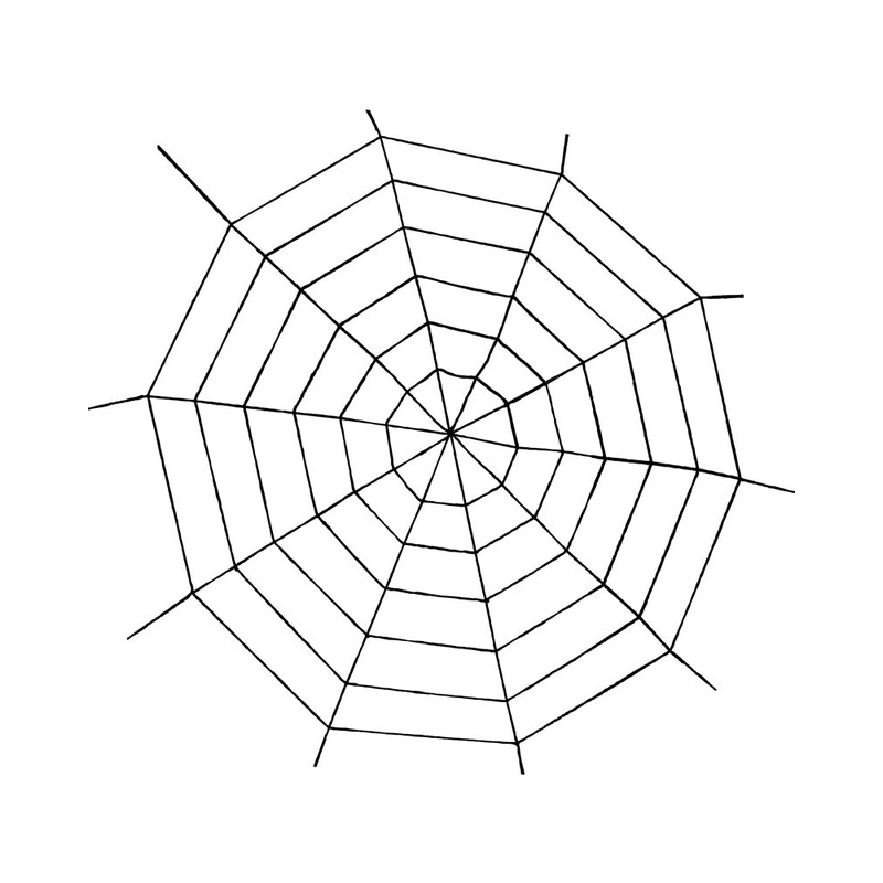 Black Widow Rope Spider Web 1.5m