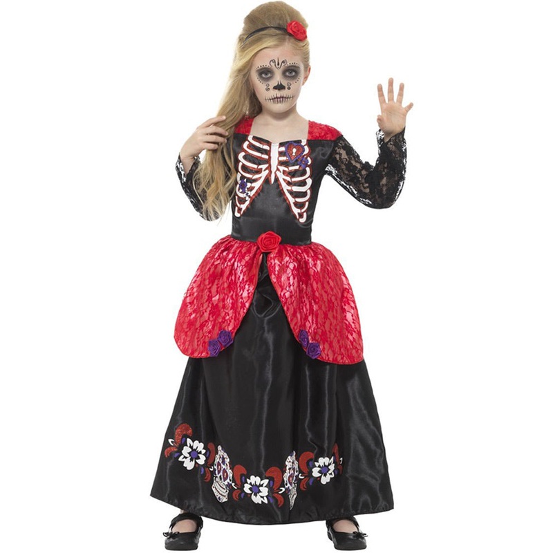 Day of the Dead Deluxe Girls Costume