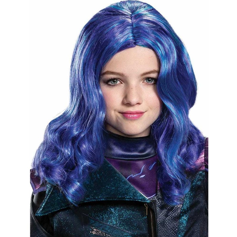 Descendants 3 Mal Long Purple Kids Wig