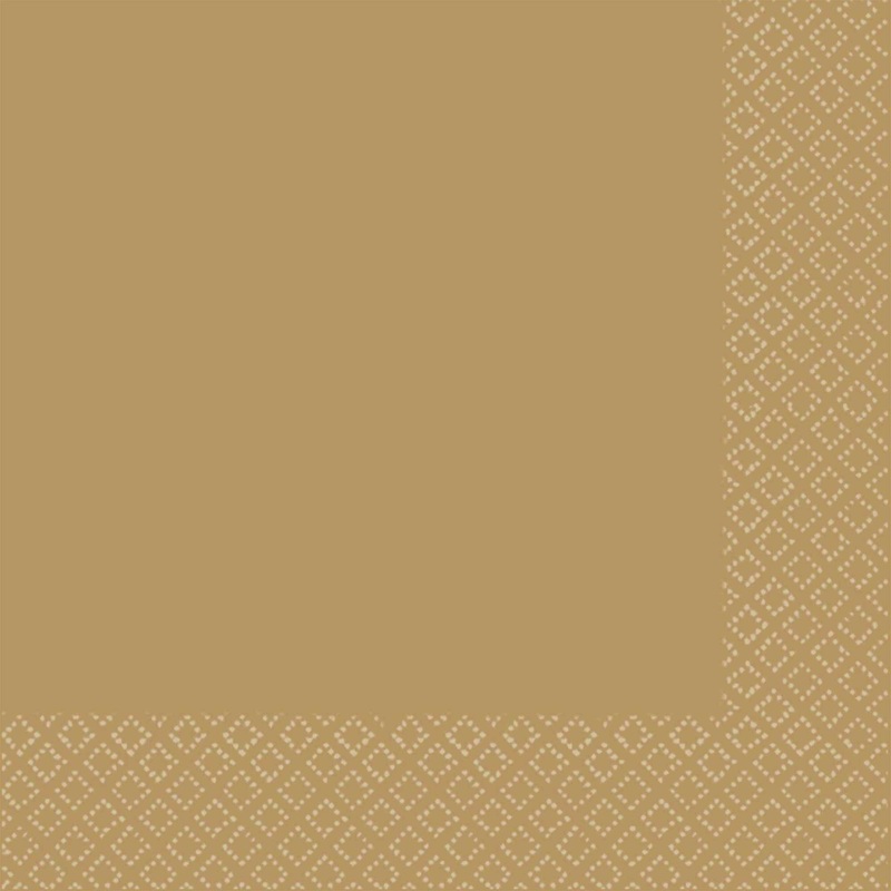 Gold 2ply Lunch Napkins Pack of 40