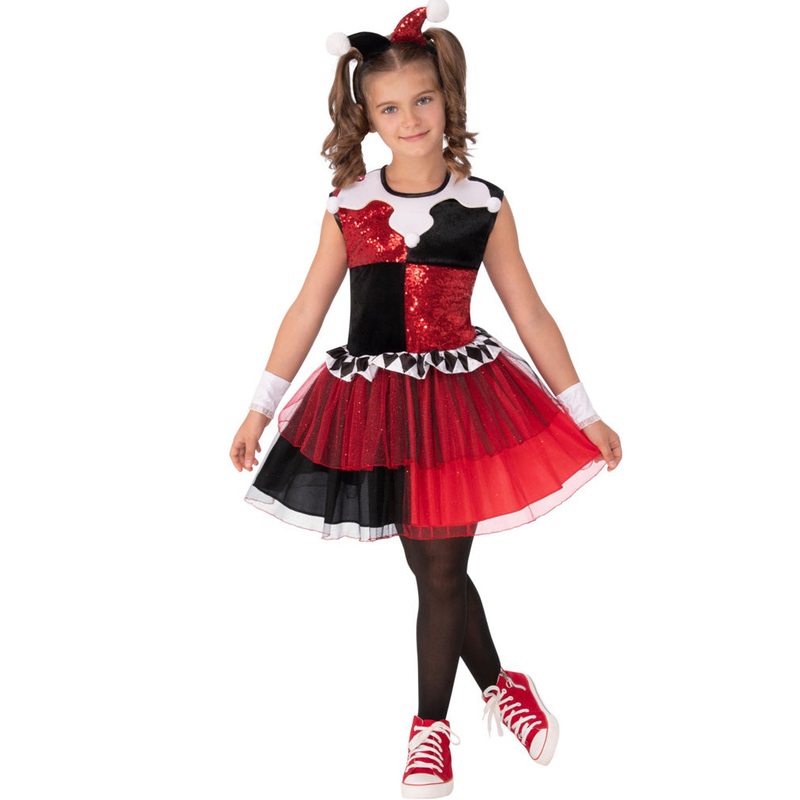 Harley Quinn Tutu Dress Deluxe Girls Costume