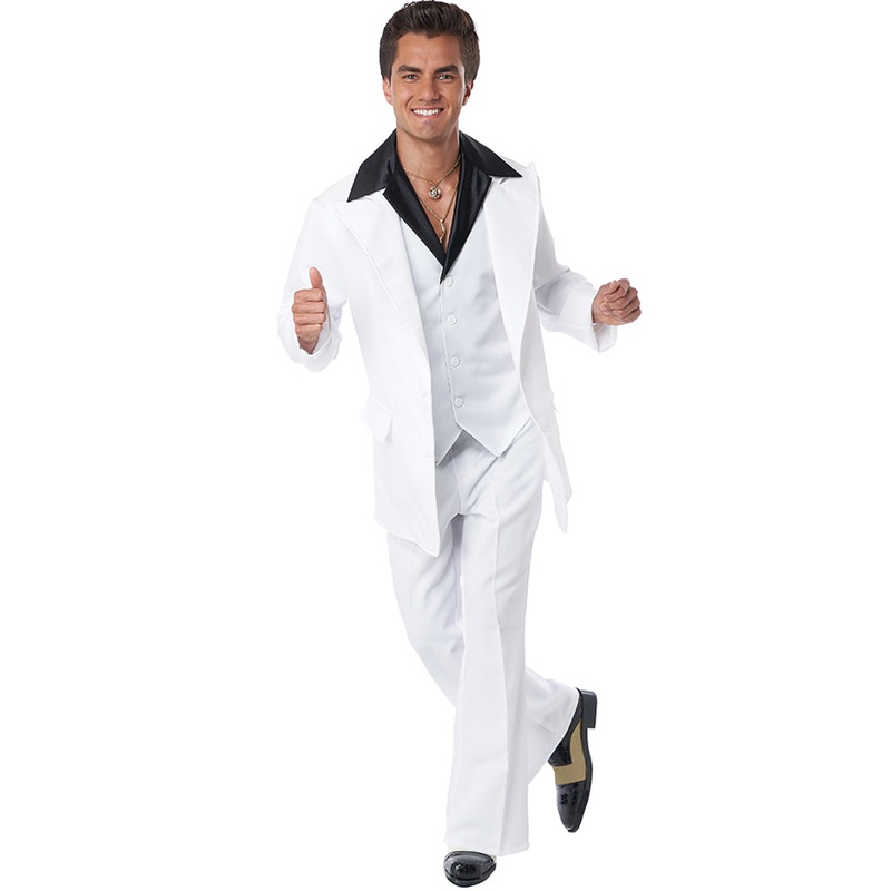70s Era Disco Suit Deluxe Mens Costume
