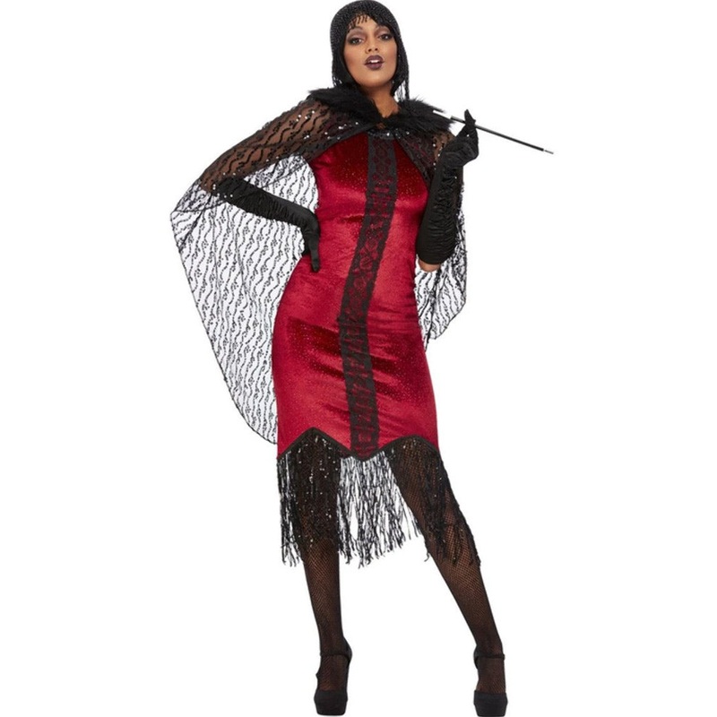 Deluxe 1920s Velour Flapper Womens Costume